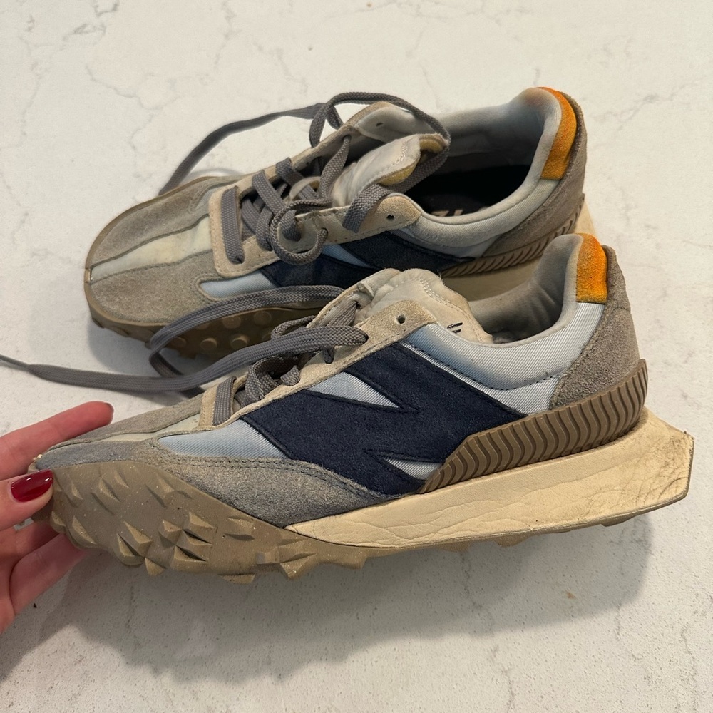New Balance Women's Shoes in Gray, Blue, and Orange